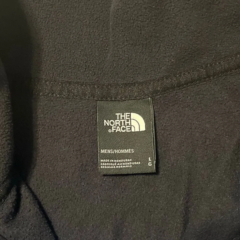 The North Face Blue Black Hero 1/4‎ Zip Fleece Large